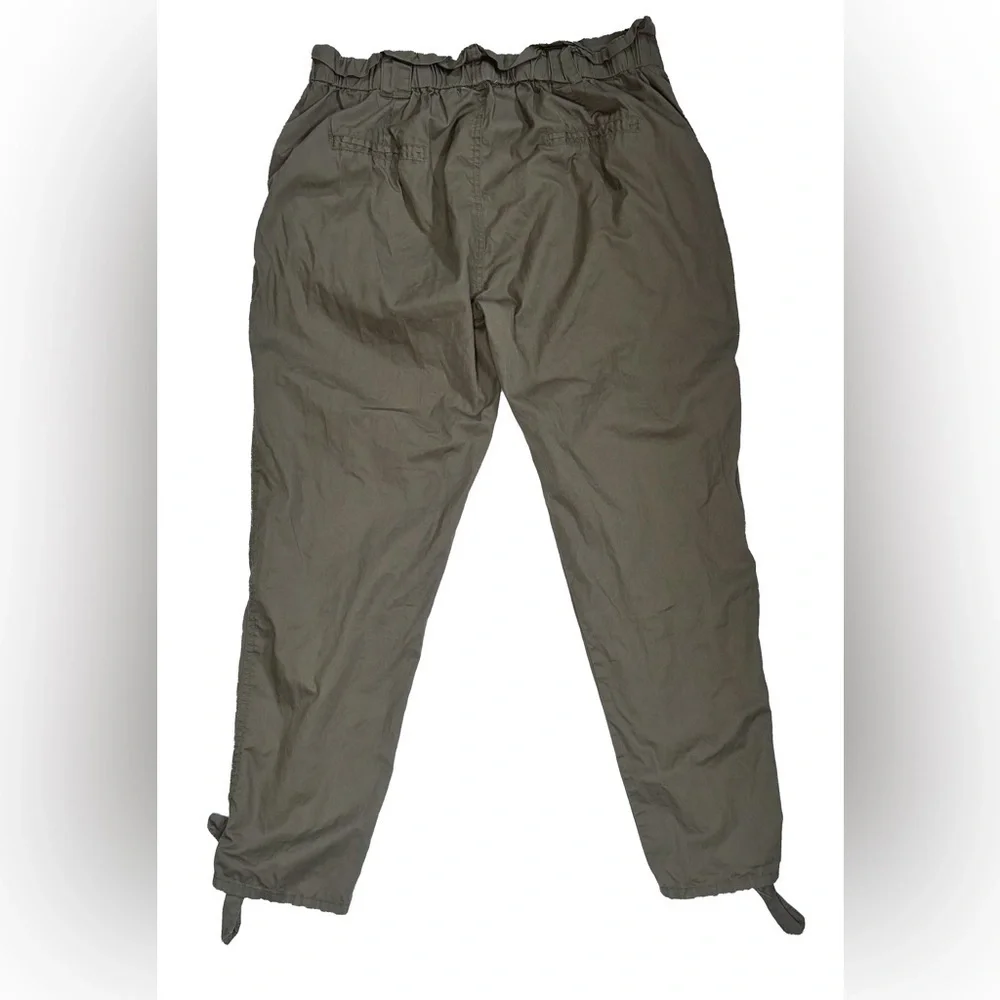 Hayden Olive Green Paper Bag Waist Pants Junior Large Goblin Gremlin Core Grunge